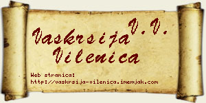 Vaskrsija Vilenica vizit kartica